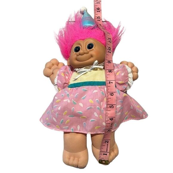 RUSS Troll Doll Kidz Happy Birthday Pink Hair - Picture 3 of 8